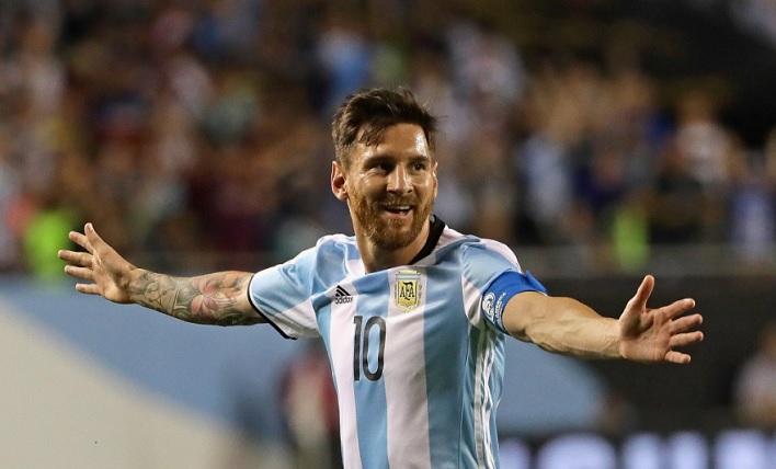 Messi Celebrating