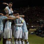 Argentina Celebrate Goal Uruguay