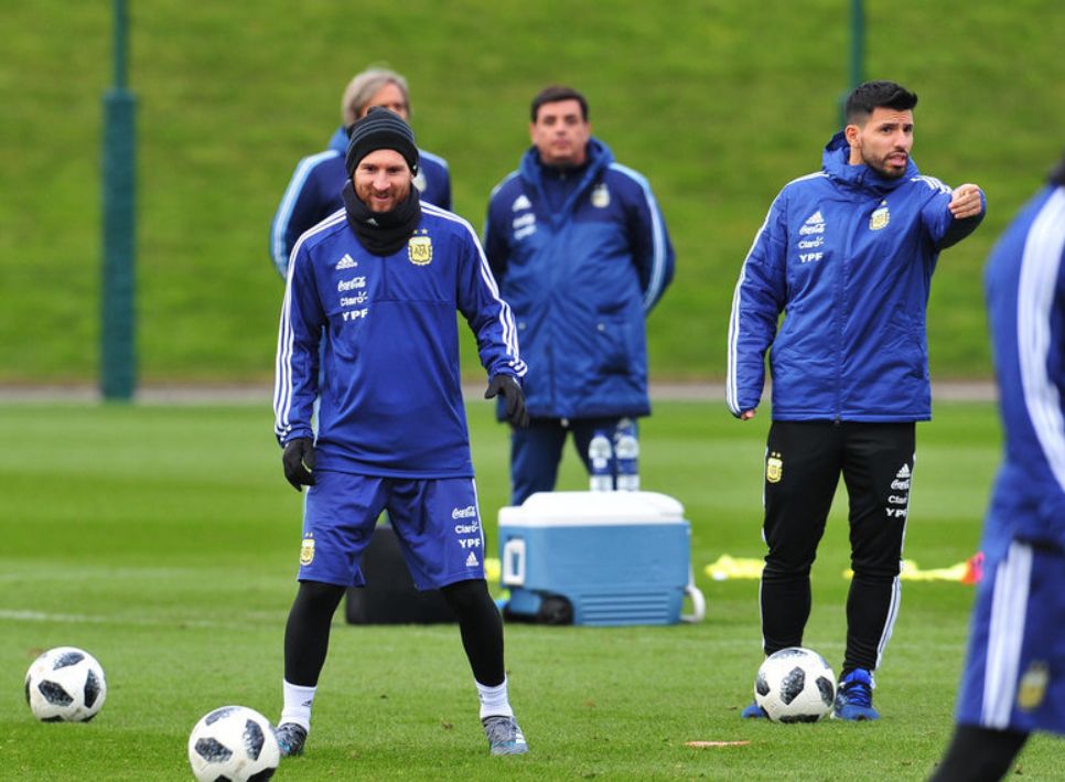 Lionel Messi training