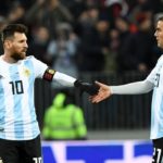 The Argentina team – Forwards Lionel Messi Paulo Dybala