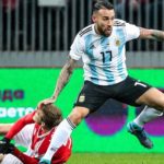 The Argentina team – Defenders Nicolas Otamendi