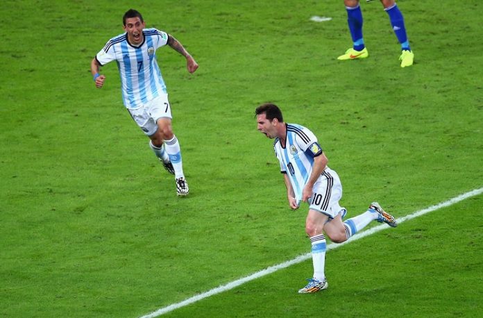 Angel Di Maria Lionel Messi Argentina