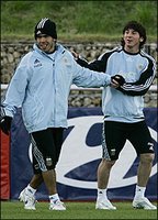 Carlos Tevez Lionel Messi Argentina