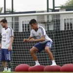 Argentina players training