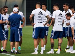 Argentina team training