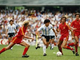 Diego Maradona Argentina Belgium 1986 FIFA World Cup