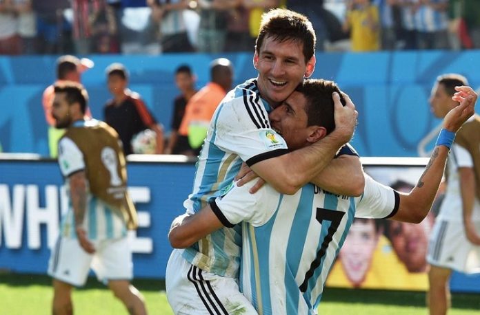 Lionel Messi Angel Di Maria Argentina