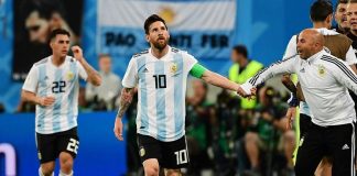 Lionel Messi Cristian Pavon Argentina