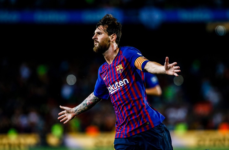 Lionel Messi Scores Sensational Free Kick In Fc Barcelona