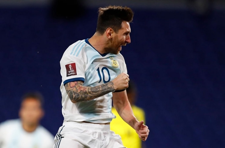 Lionel Messi Helps Argentina Fc Win 1 0 Vs Ecuador