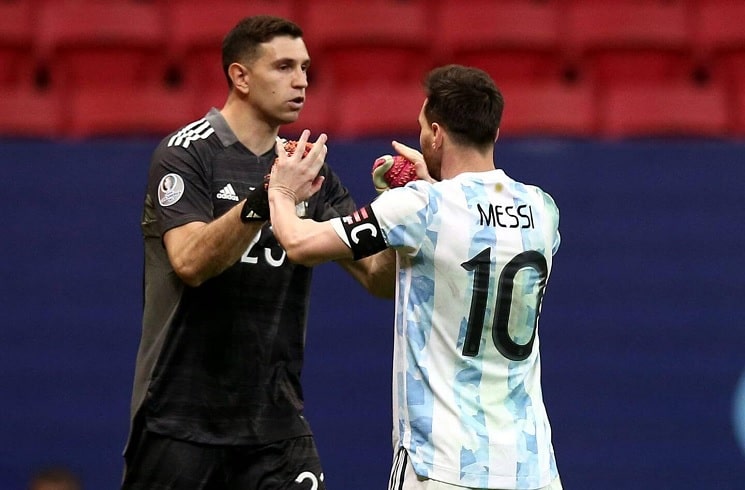 2021 Argentina National Team Goalkeeper Jersey 23 Martínez