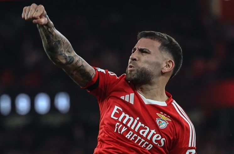 Nicolás Otamendi scores for Benfica in 3-2 win vs. Moreirense