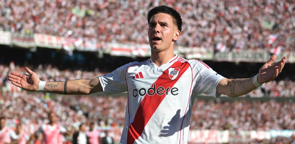 Franco Mastantuono scores stunning free-kick for River in 2-1 win vs. Boca
