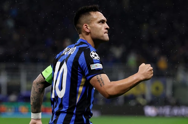 Lautaro Martínez and Inter vs. FC Barcelona in the Champions League