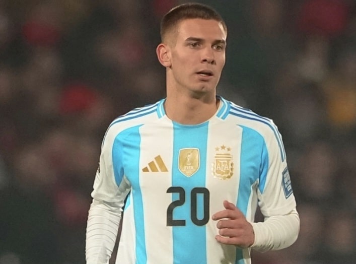 Franco Mastantuono comments on playing with Argentina