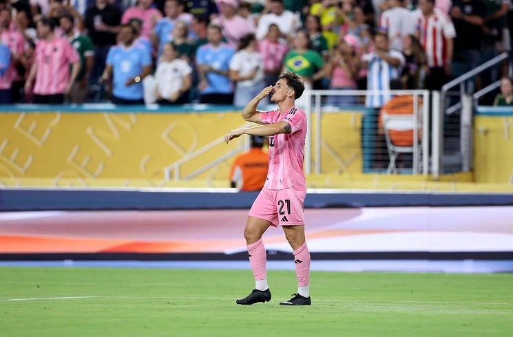 Tadeo Allende scores for Inter in 2-2 draw vs. Palmeiras in Club World Cup