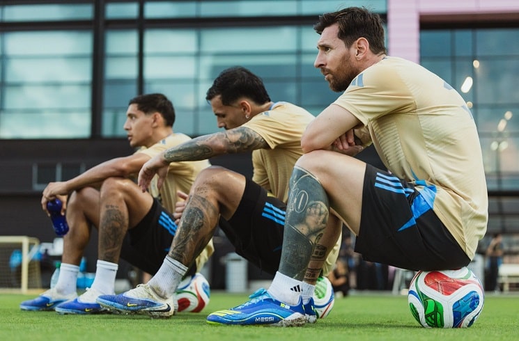 Argentina national team train in Miami on Wednesday