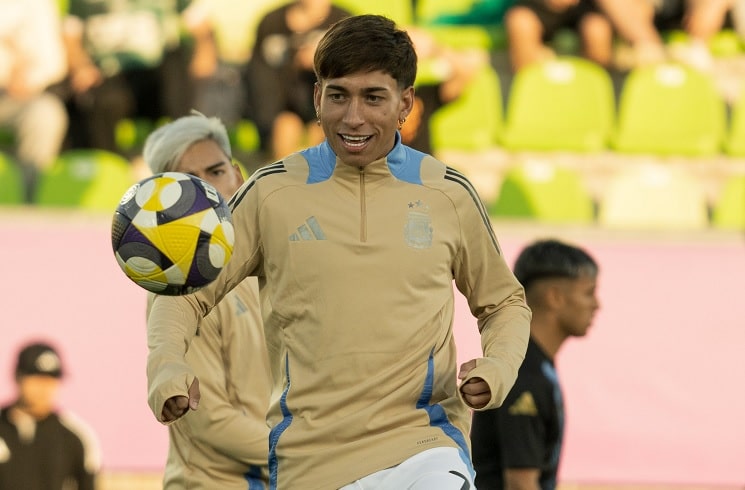 Argentina U20 national team starting eleven vs. Australia at U20 World Cup