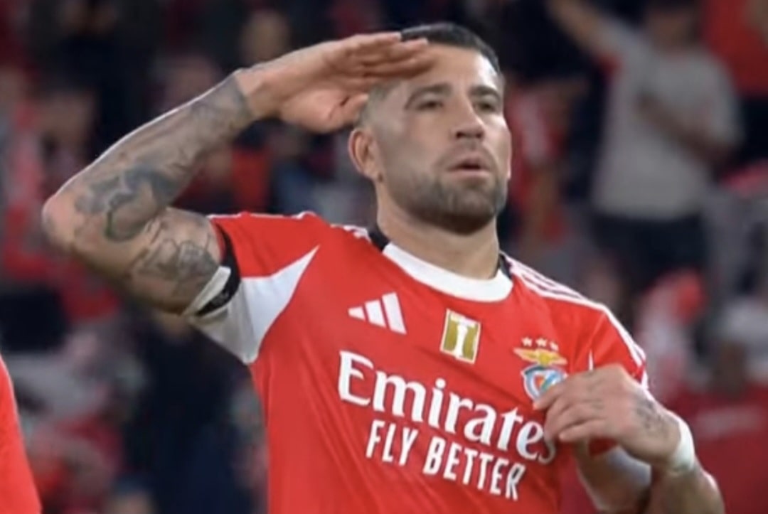 Nicolás Otamendi scores for Benfica in 3-0 win vs. Tondela