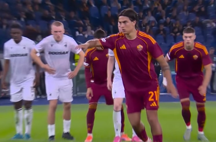 Paulo Dybala scores for AS Roma in 2-1 loss vs. Viktoria Plzeň
