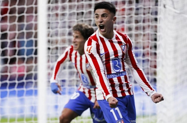Thiago Almada scores, Giuliano Simeone assists for Atlético Madrid in 1-0 win vs. Osasuna