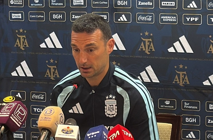 Argentina national team coach Lionel Scaloni speaks on match vs. Angola, the team, Lionel Messi