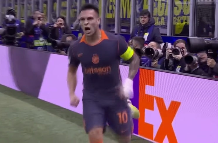 Lautaro Martínez scores for Inter in 2-1 win vs. Kairat