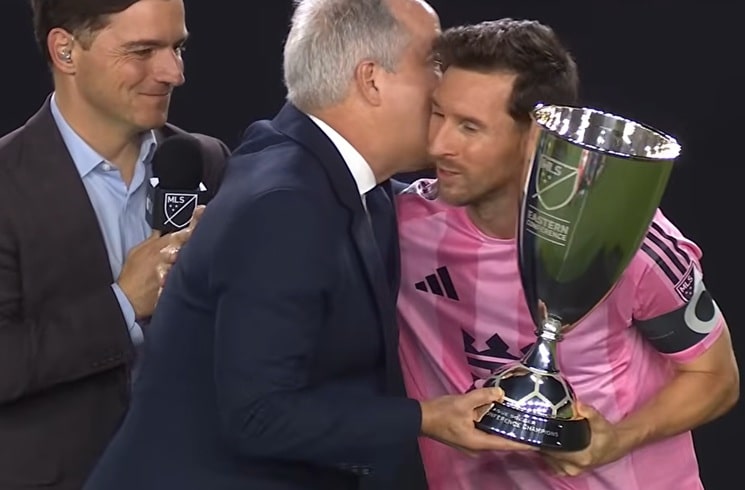 Lionel Messi reaches record 47 career trophies, lifts MLS Eastern Conference trophy