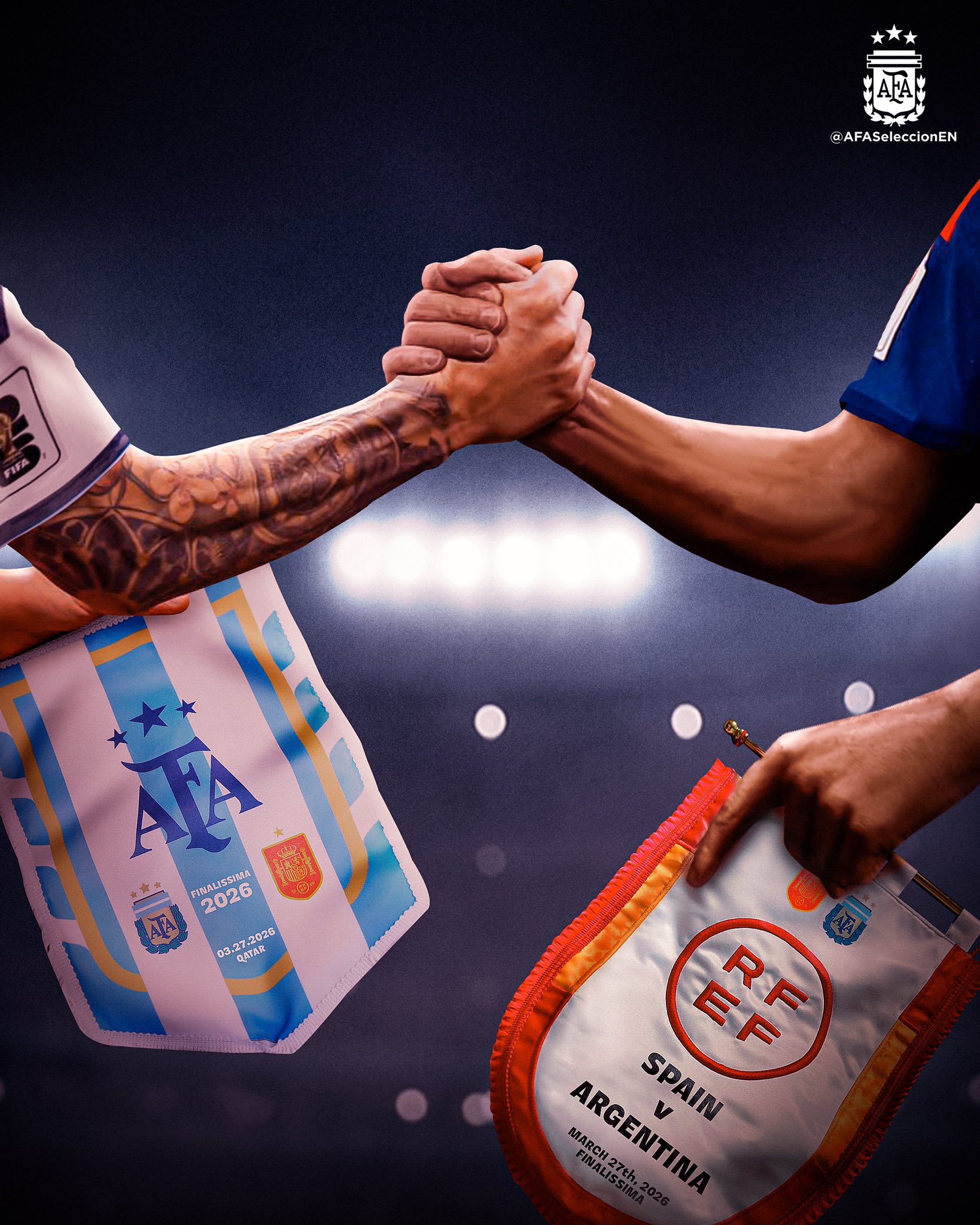 Argentina vs. Spain in Finalissima confirmed for March