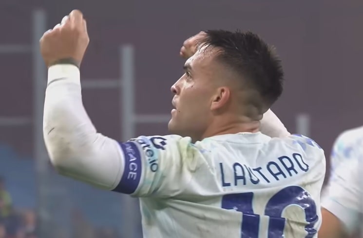 Lautaro Martínez scores and assists for Inter in 2-1 win vs. Genoa
