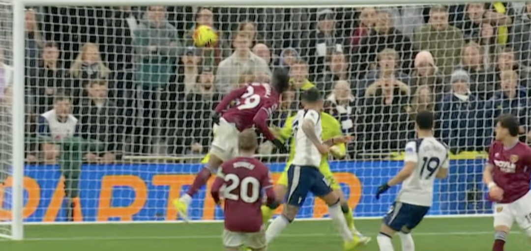 Cristian Romero scores for Tottenham in 2-1 loss vs. West Ham