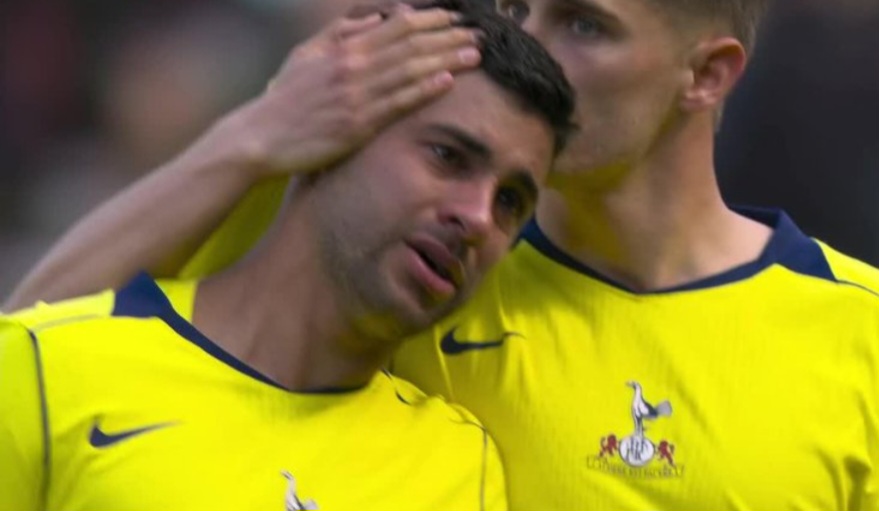 Cristian Romero substituted out injured, leaves pitch in tears for Tottenham