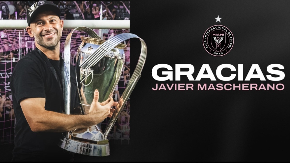 Javier Mascherano steps down as coach of Inter Miami