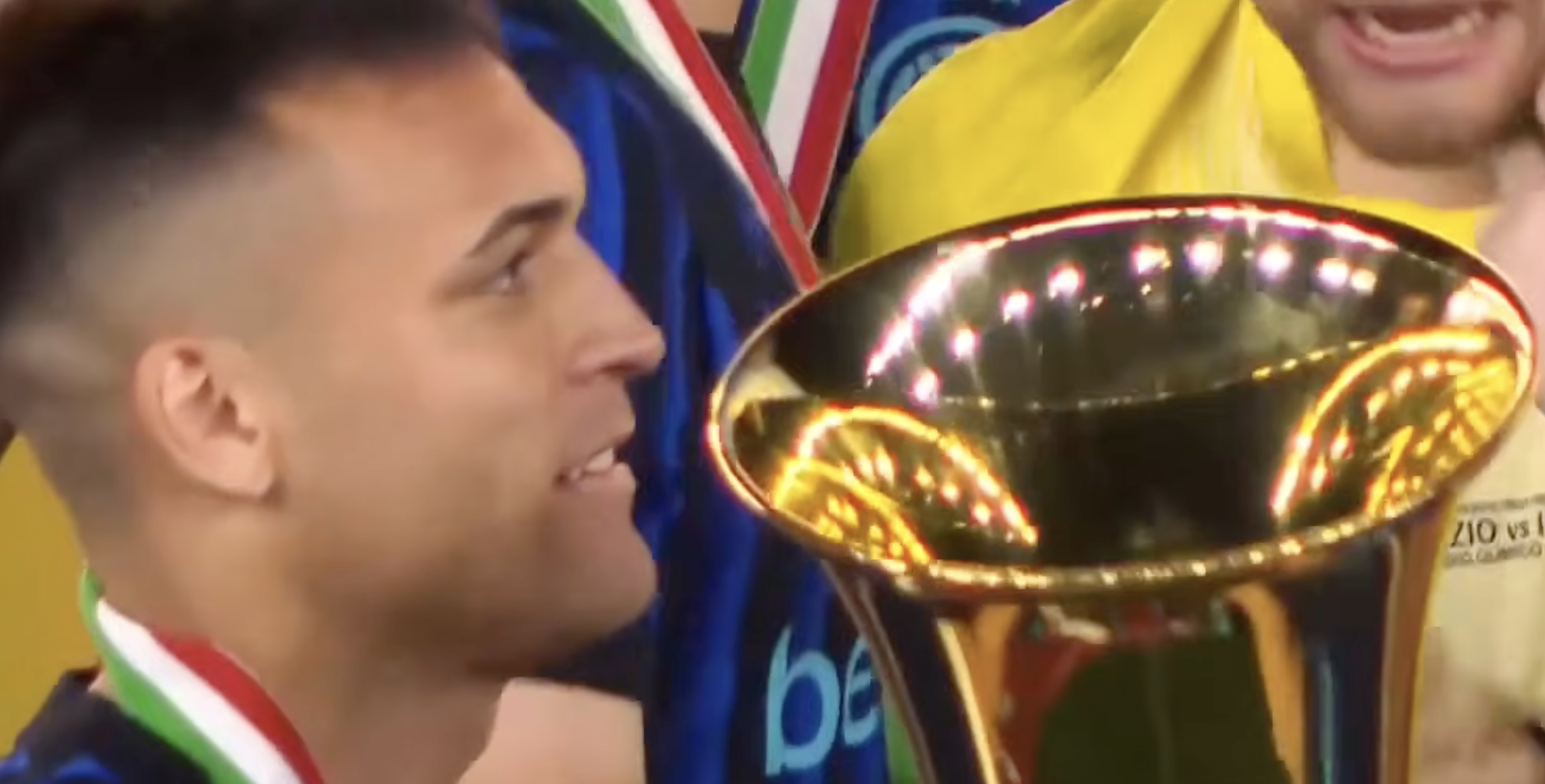 Lautaro Martínez scores for Inter in 2-0 win vs. Lazio to win Coppa Italia