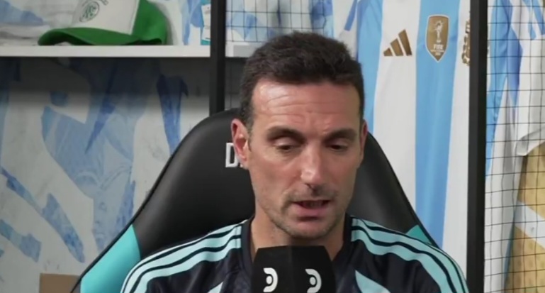 Argentina national team coach Lionel Scaloni speaks on Agustín Giay and Nicolás Capaldo