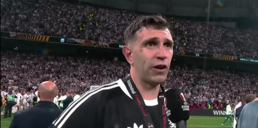 Emiliano Martínez speaks on winning the Europa League, World Cup with Argentina
