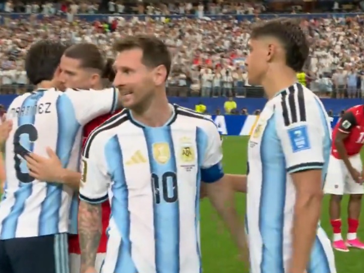 Lionel Messi speaks after Argentina’s 2-0 win vs. Austria at World Cup