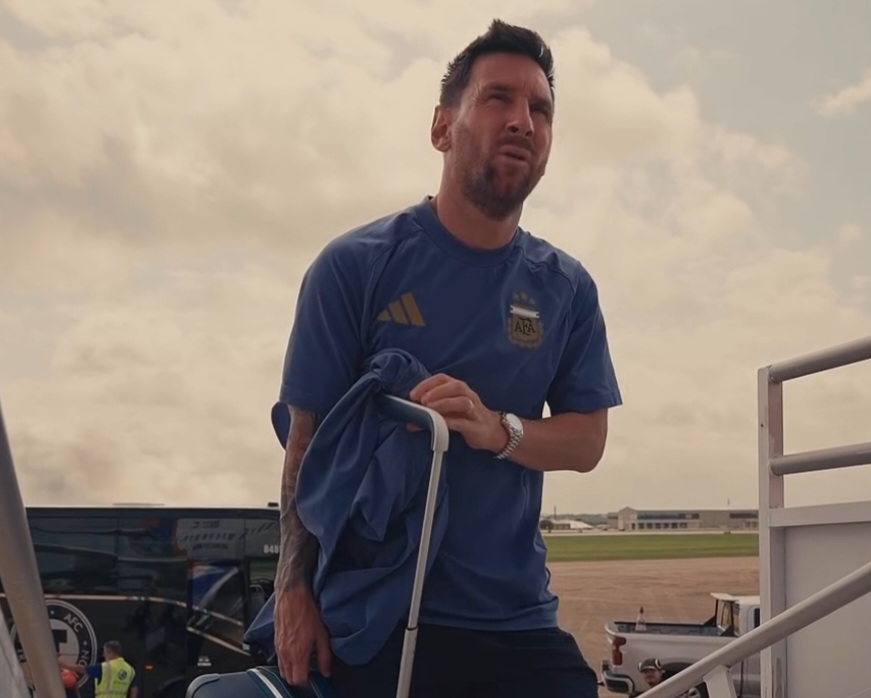 Argentina national team starting eleven in training, Lionel Messi