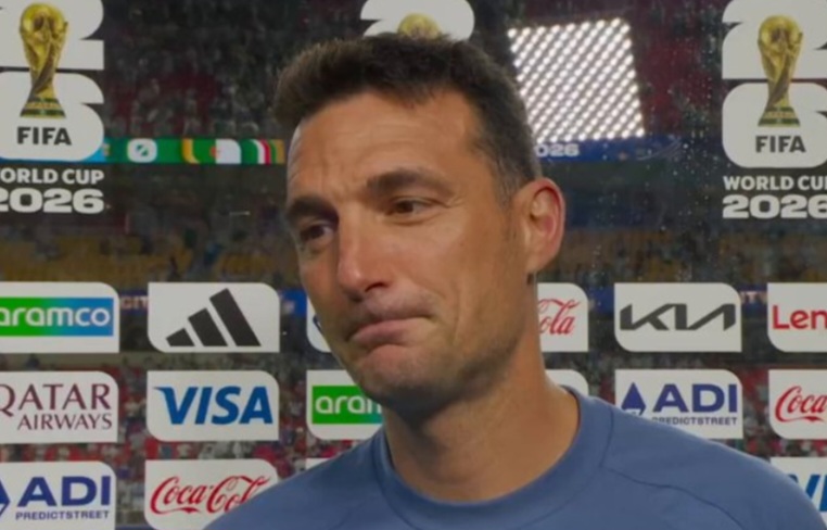 Argentina national team coach Lionel Scaloni speaks on win vs. Algeria, Lionel Messi
