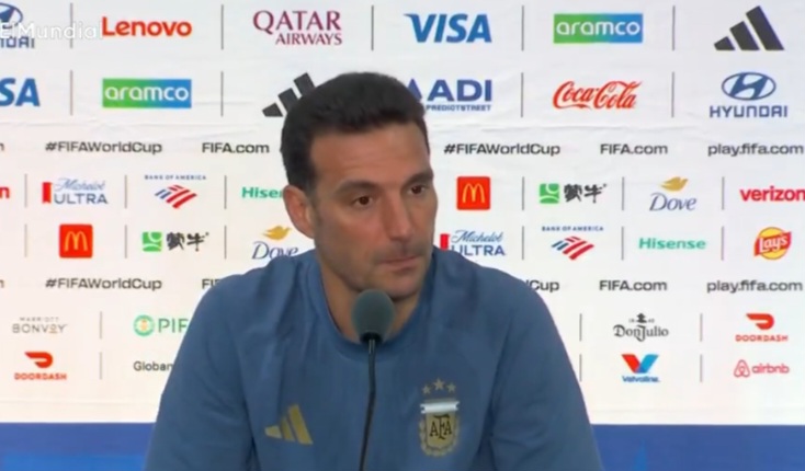 Argentina national team coach Lionel Scaloni speaks after World Cup final loss