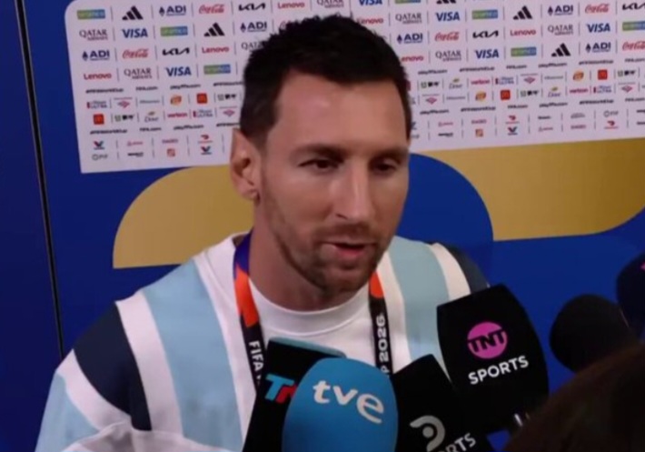 Lionel Messi on Argentina playing against England at the World Cup